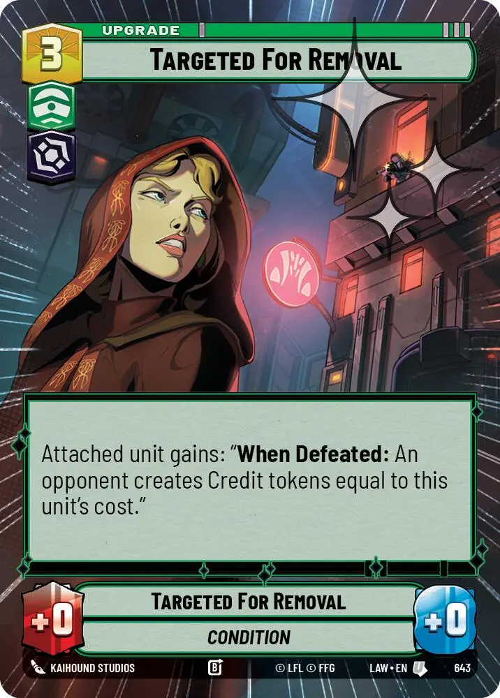Targeted For Removal (643) (Hyperspace Foil) (643) [A Lawless Time] 1