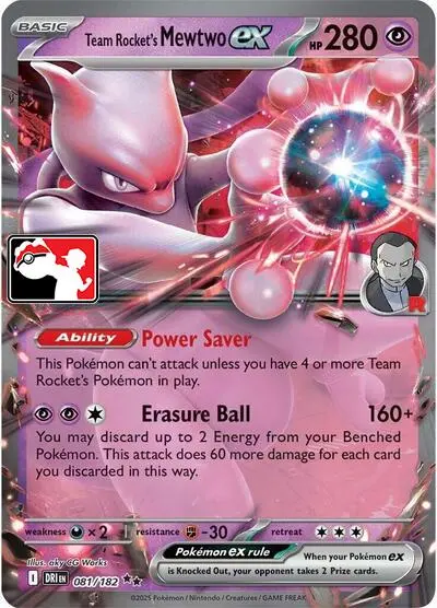 Team Rocket's Mewtwo Ex (079/217) [Prize Pack Series Eight] 1
