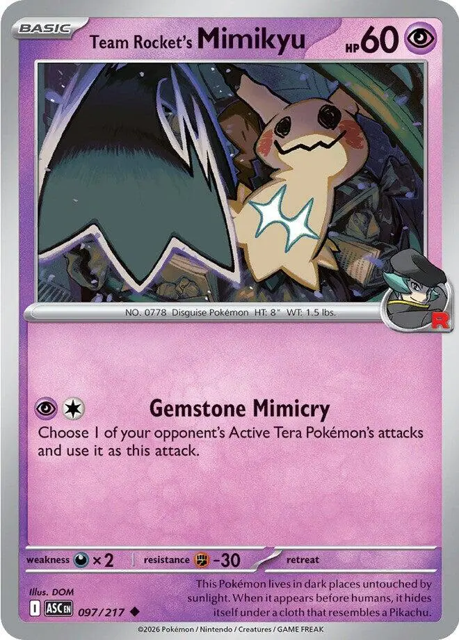 Team Rocket's Mimikyu (097/217) [Mega Evolution: Ascended Heroes] 1