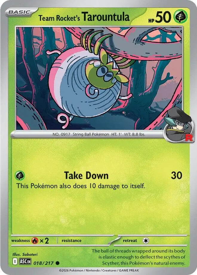 Team Rocket's Tarountula (018/217) [Mega Evolution: Ascended Heroes] 1