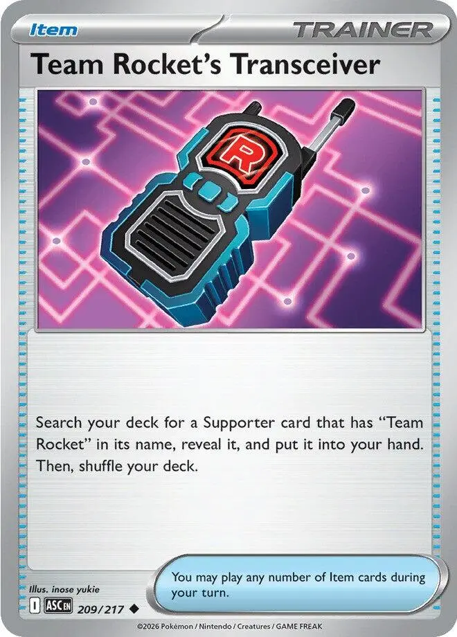 Team Rocket's Transceiver (209/217) [Mega Evolution: Ascended Heroes] 1