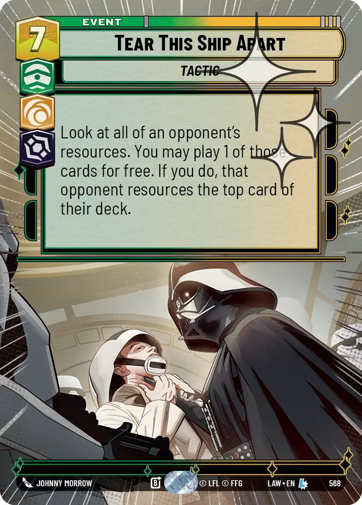 Tear This Ship Apart (568) (Hyperspace Foil) (568) [A Lawless Time] 1
