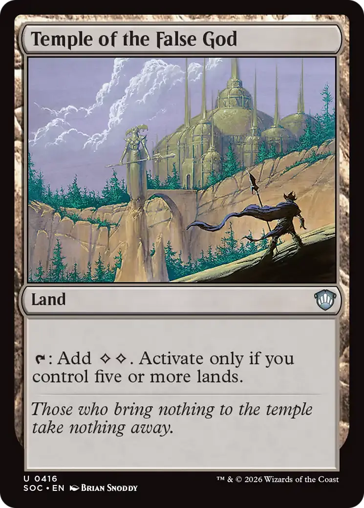 Temple Of The False God [Secrets Of Strixhaven Commander] 1