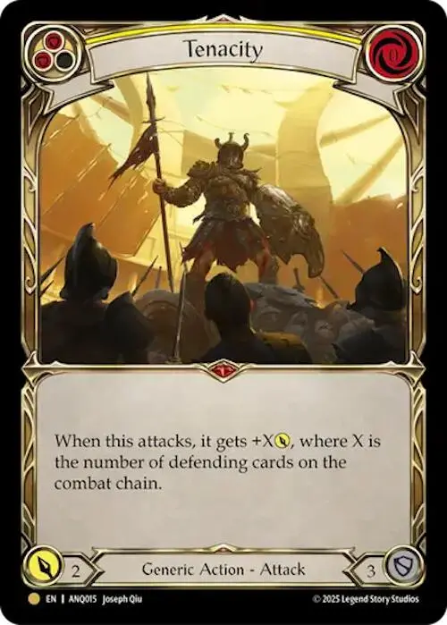 Tenacity (Yellow) (Gold) [Anq015] (Compendium Of Rathe - Antiquity Pack) 1