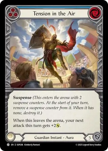 Tension In The Air (Blue) [Sup206] (Super Slam)  Rainbow Foil 1