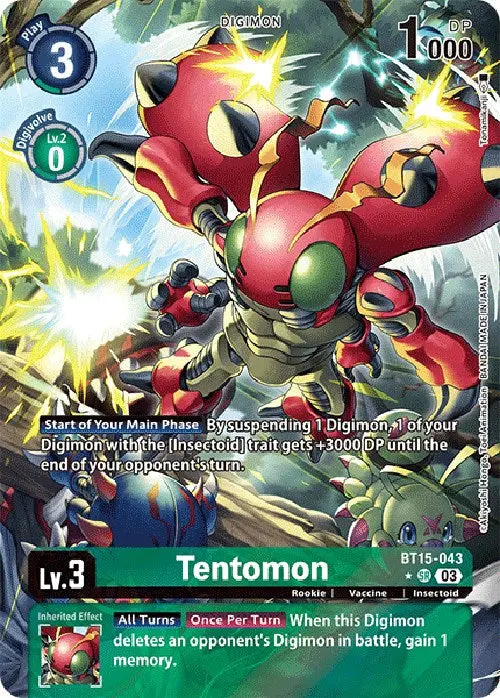 Tentomon [Bt15-043] (Alternate Art) [Exceed Apocalypse] 1
