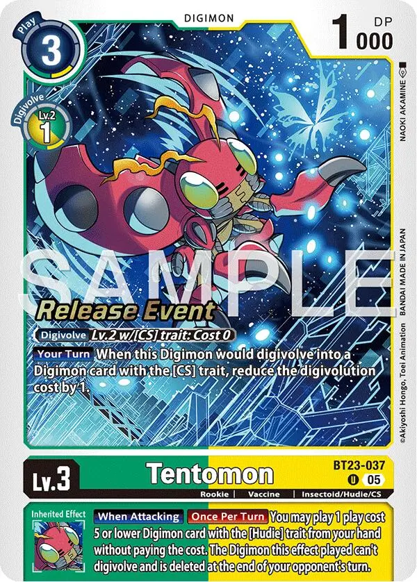 Tentomon [Bt23-037] [Hackers' Slumber Release Event Cards] 1