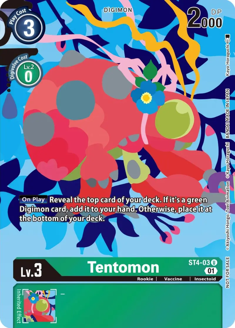 Tentomon [St4-03] (Tamer's Card Set 2 Floral Fun) [Starter Deck: Giga Green Promos] 1