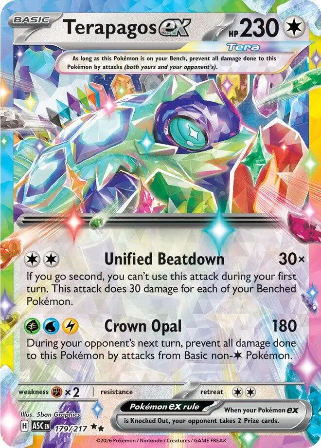 Terapagos Ex (179/217) [Mega Evolution: Ascended Heroes] 1