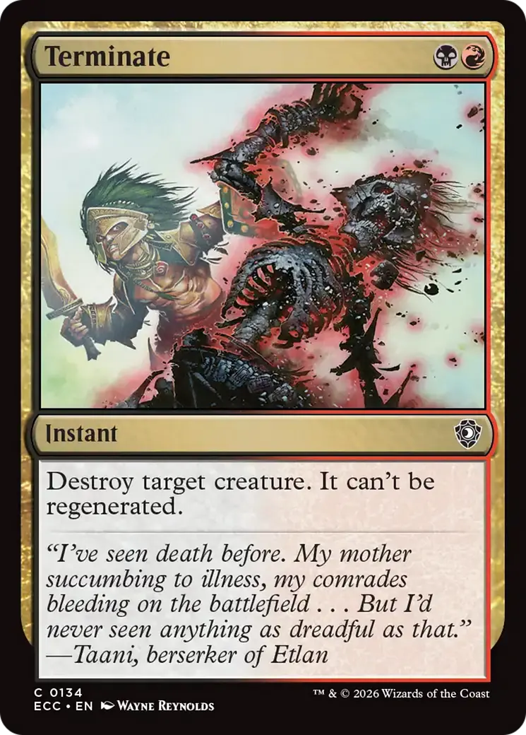 Terminate [Lorwyn Eclipsed Commander] 1