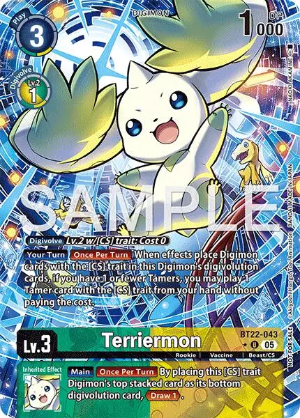 Terriermon [Bt22-043] (Box Topper) [Cyber Eden] 1