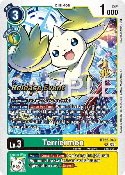 Terriermon [Bt22-043] [Cyber Eden Release Event Cards] 1