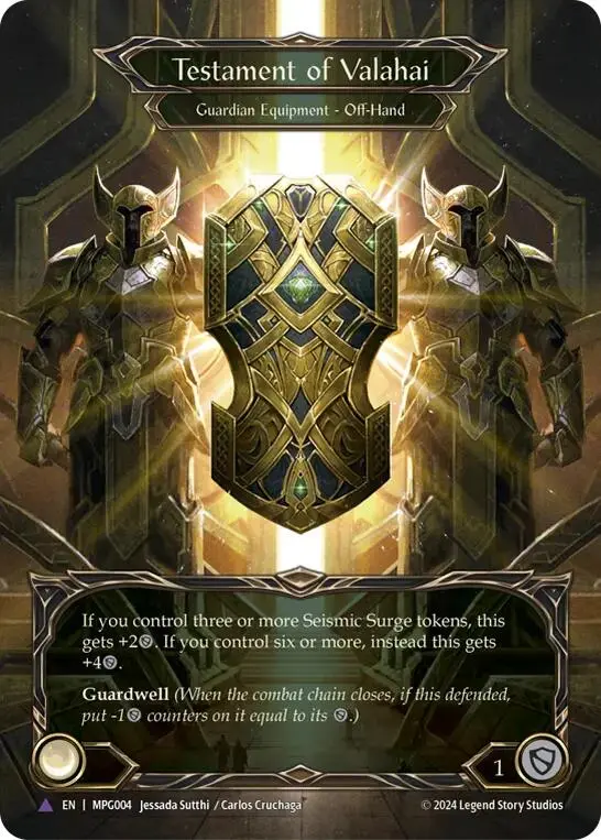 Testament Of Valahai (Marvel Cold Foil) [Mpg004] (Mastery Pack Guardian)  Cold Foil 1