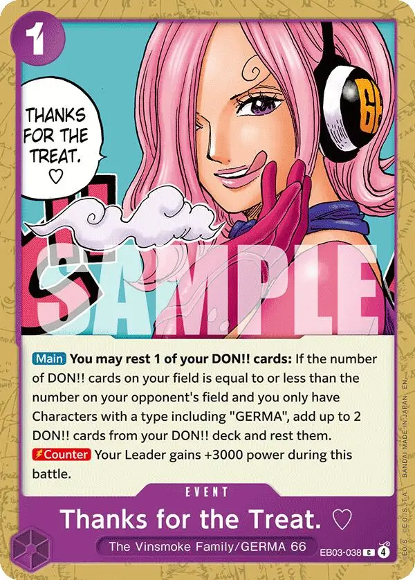 Thanks For The Treat. [Extra Booster: One Piece Heroines Edition] 1