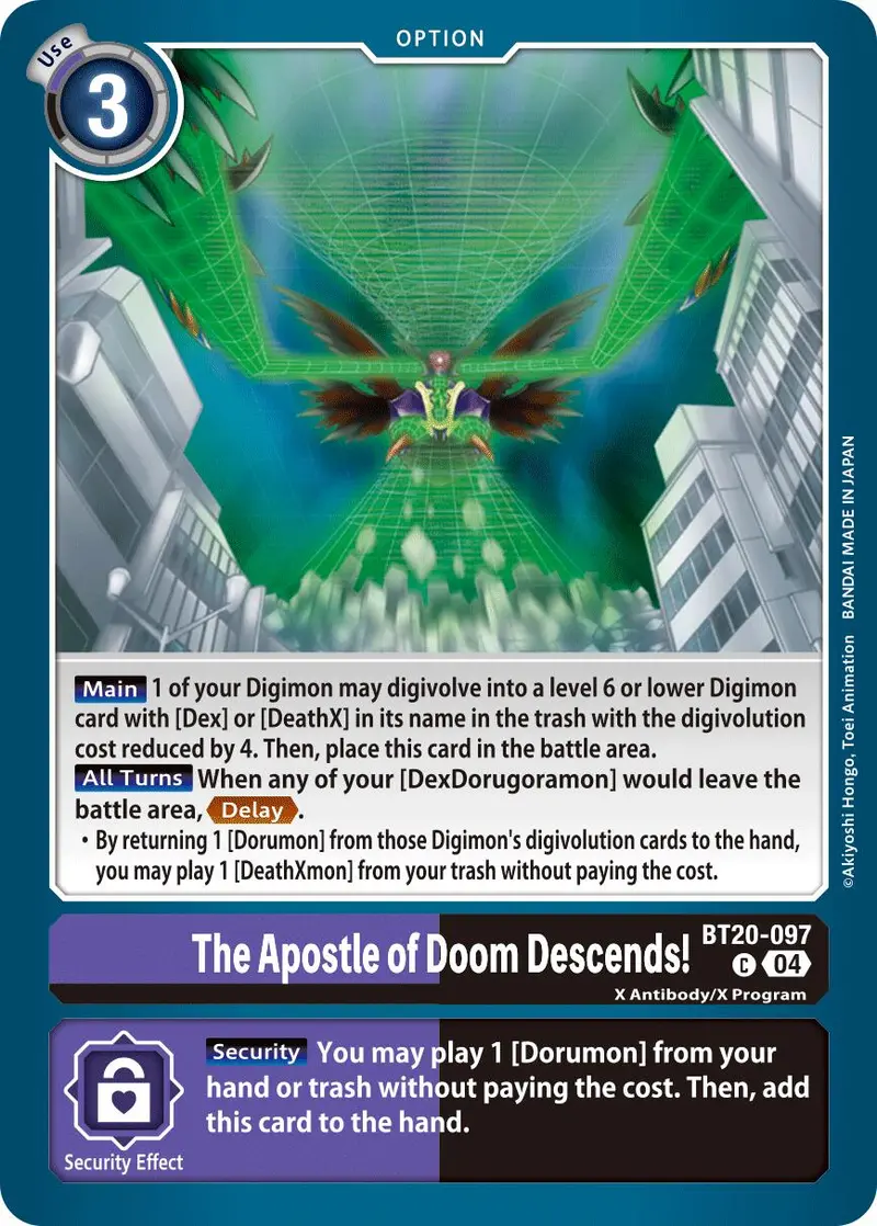 The Apostle Of Doom Descends! [Bt20-097] [Release Special Booster Ver.2.5] 1