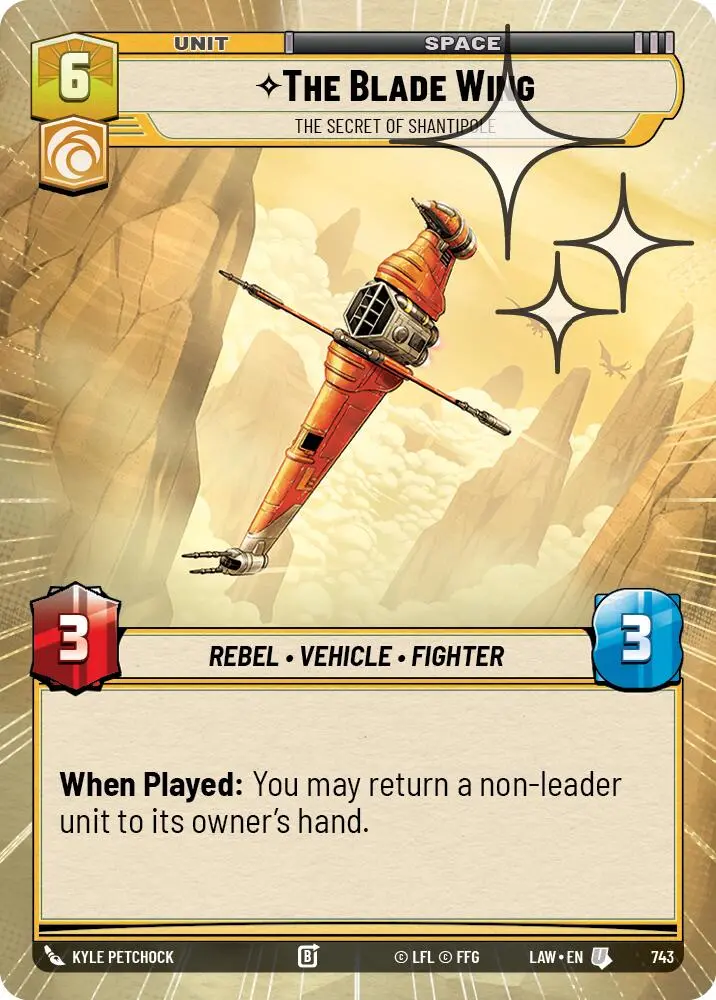 The Blade Wing - The Secret Of Shantipole (743) (Hyperspace Foil) (743) [A Lawless Time] 1