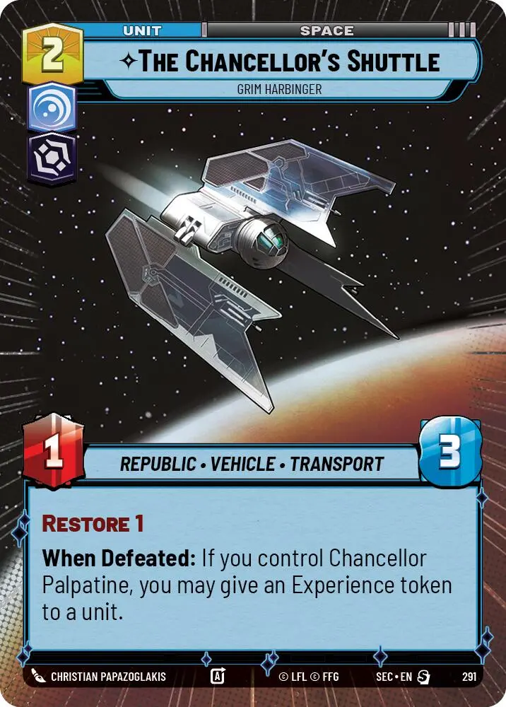 The Chancellor's Shuttle - Grim Harbinger (Hyperspace) (291) (291) [Secrets Of Power] 1