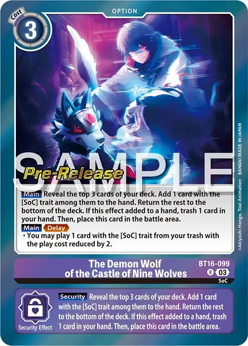 The Demon Wolf Of The Castle Of Nine Wolves [Bt16-099] [Beginning Observer Pre-Release Promos] 1