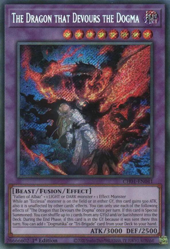 The Dragon That Devours The Dogma (Secret Rare) [Ch01-En041] Secret Rare 1