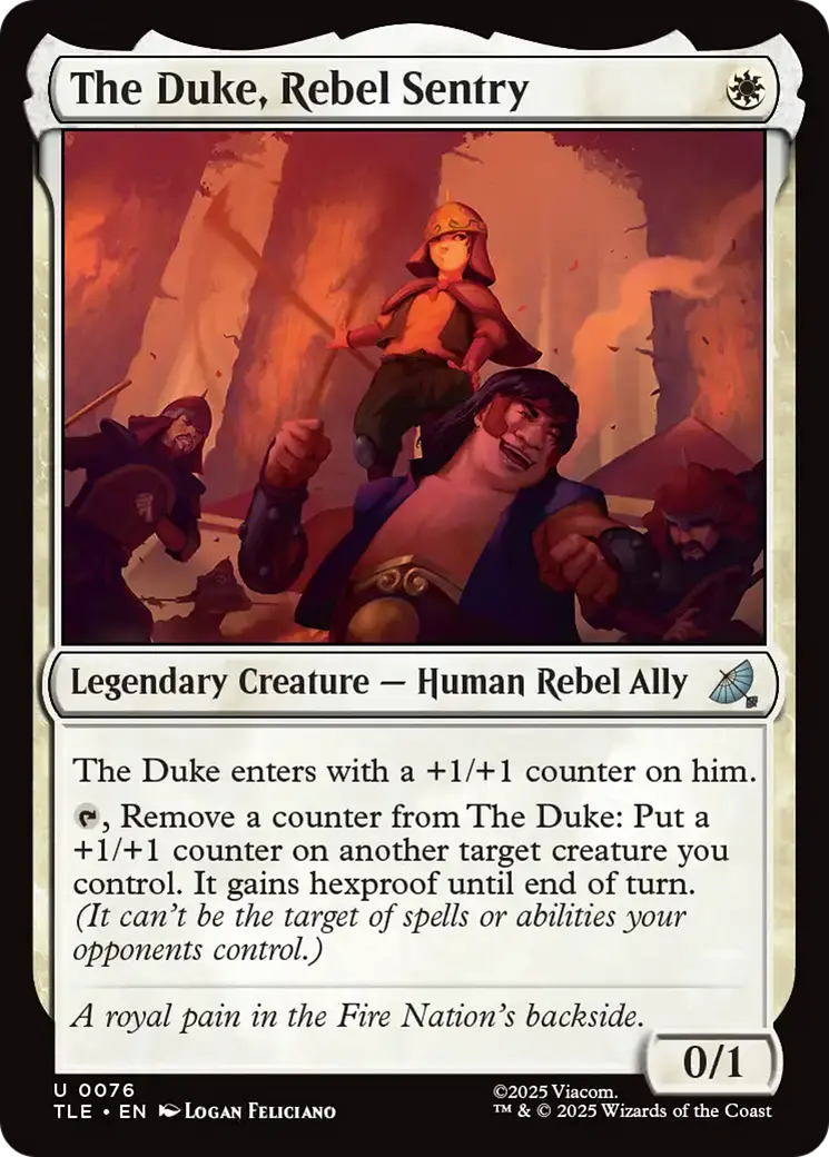 The Duke, Rebel Sentry [Avatar: The Last Airbender: Eternal-Legal] 1