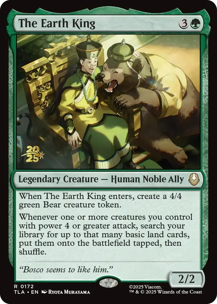 The Earth King [Avatar: The Last Airbender Prerelease Cards] 1