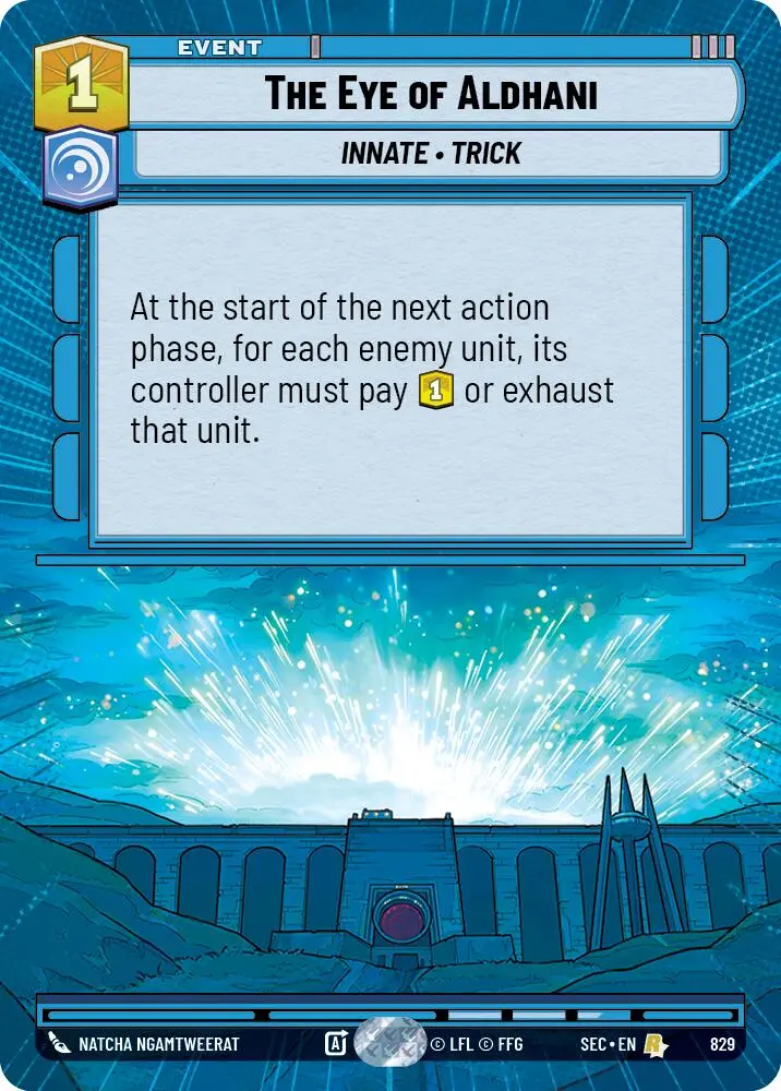 The Eye Of Aldhani (829) (Hyperspace Foil) (829) [Secrets Of Power] 1
