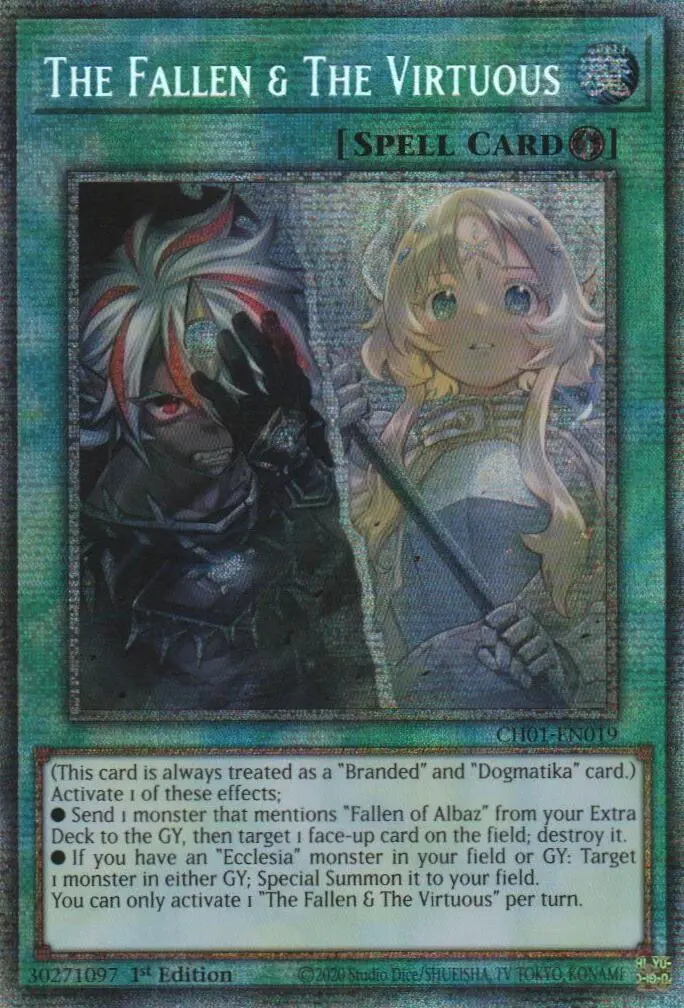The Fallen & The Virtuous (Starlight Rare) [Ch01-En019] Starlight Rare 1