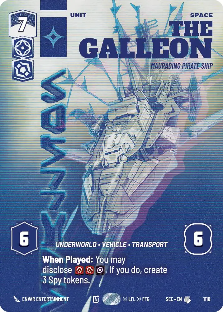 The Galleon - Marauding Pirate Ship (Prestige Foil) (1116) (1116) [Secrets Of Power] 1