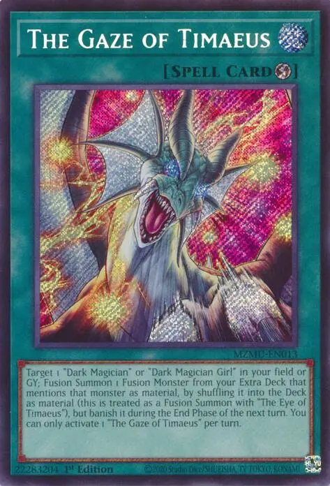 The Gaze Of Timaeus [Mzmu-En013] Secret Rare 1