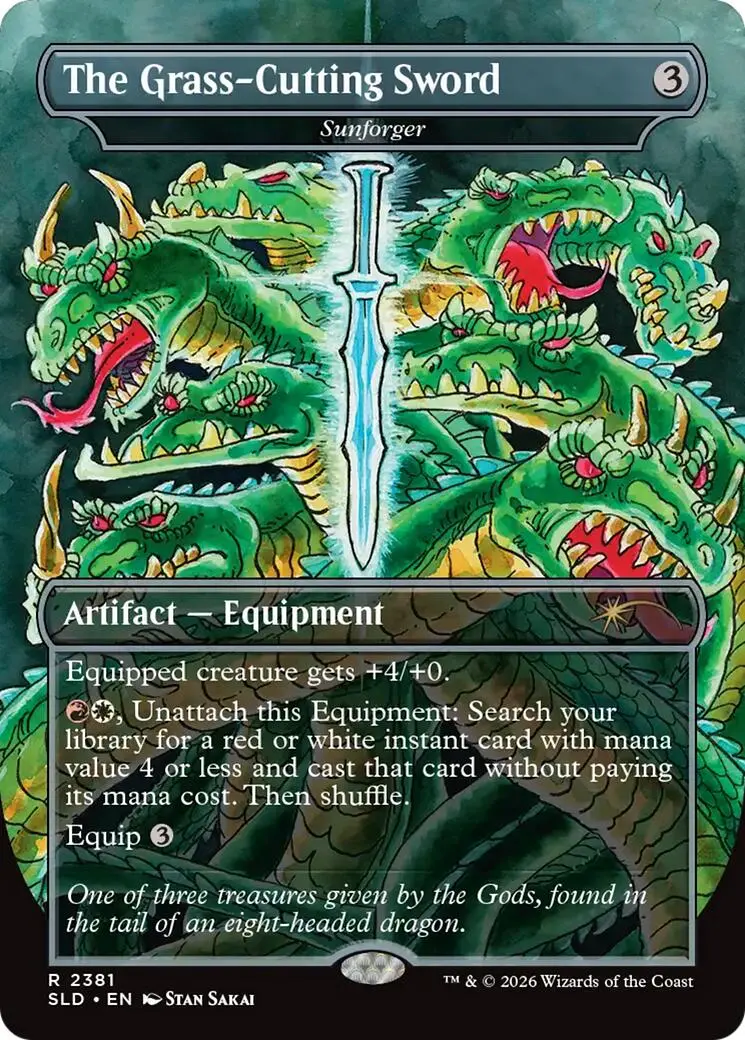 The Grass-Cutting Sword - Sunforger [Secret Lair Drop Series] 1