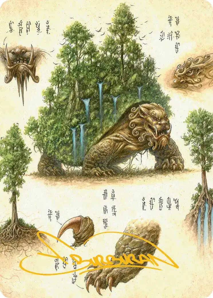 The Lion-Turtle Art Card (Gold-Stamped Signature) [Avatar: The Last Airbender Art Series] 1