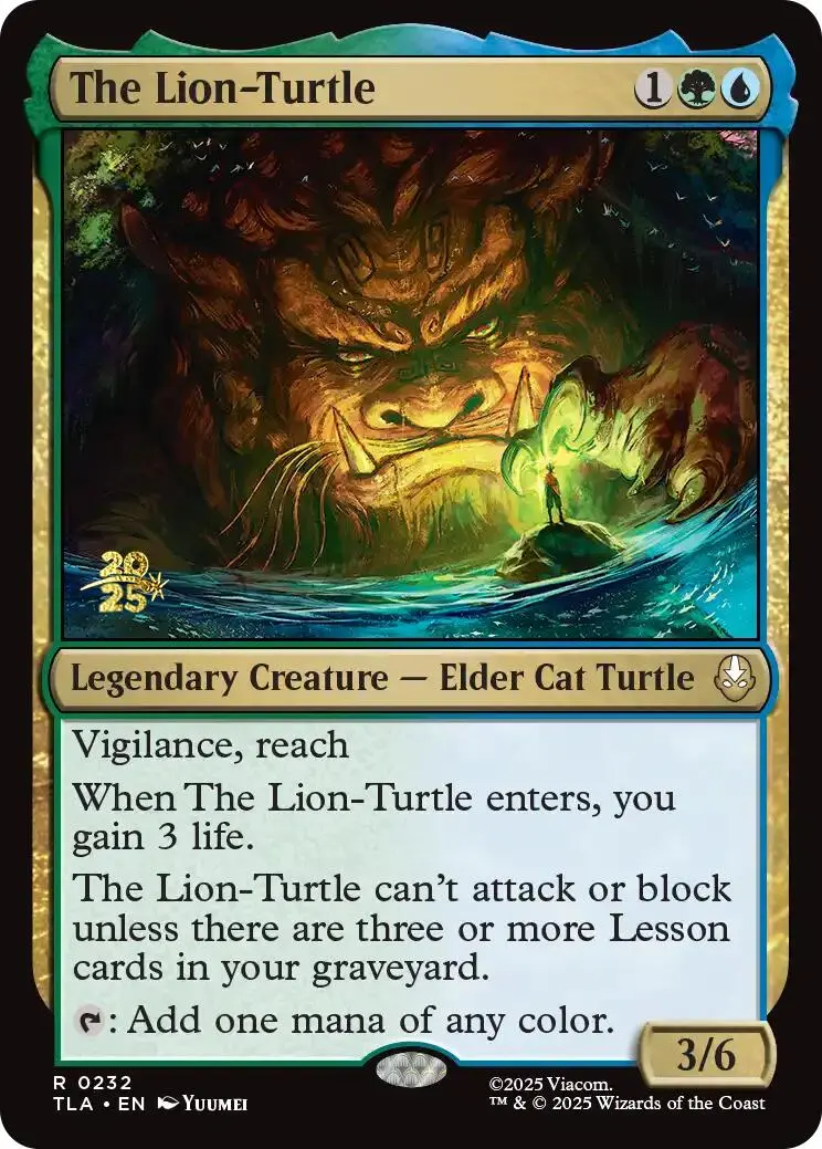 The Lion-Turtle [Avatar: The Last Airbender Prerelease Cards] 1