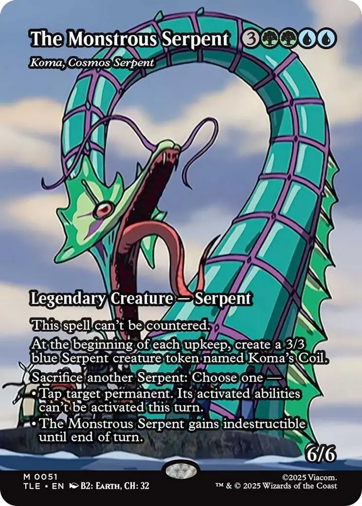 The Monstrous Serpent - Koma, Cosmos Serpent (Borderless) [Avatar: The Last Airbender: Eternal-Legal] 1