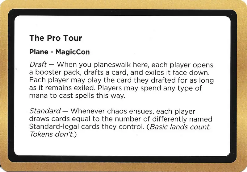 The Pro Tour (Black Lotus Unknown Planechase) [Oversize Cards] 1