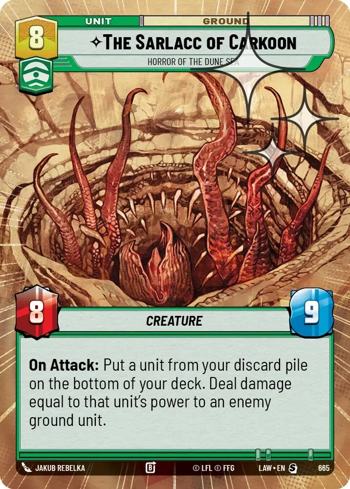 The Sarlacc Of Carkoon - Horror Of The Dune Sea (665) (Hyperspace Foil) (665) [A Lawless Time] 1