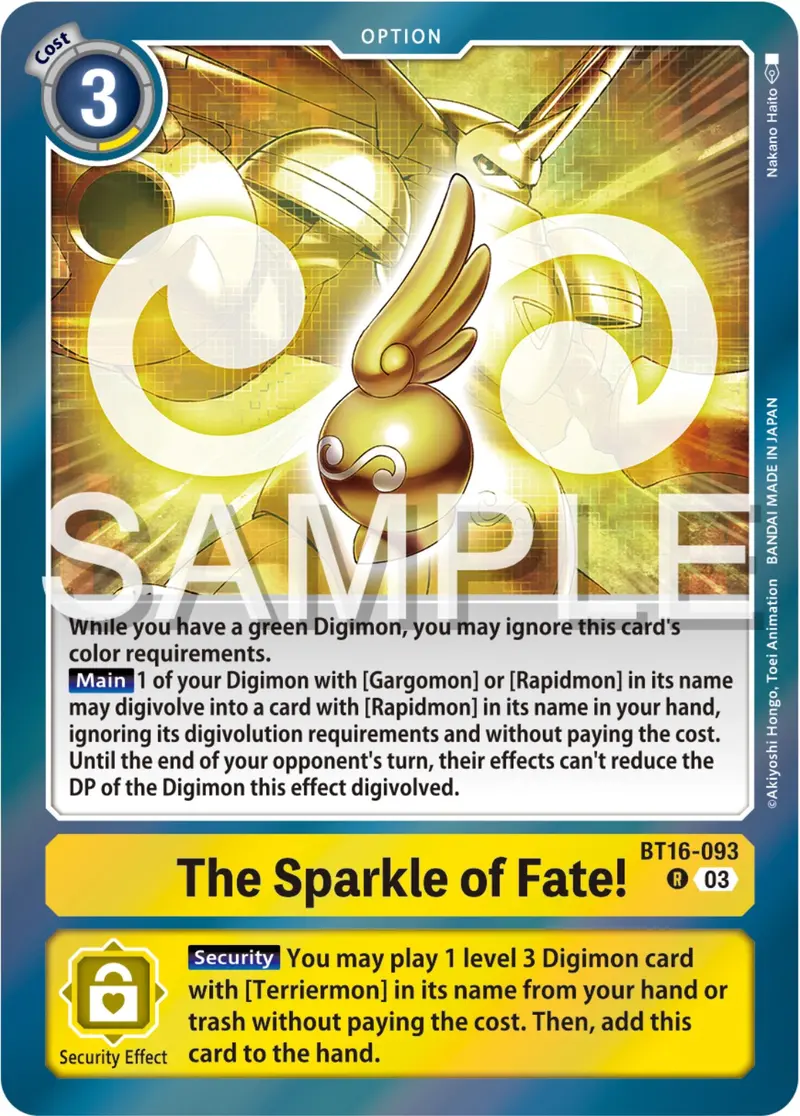 The Sparkle Of Fate! [Bt16-093] [Beginning Observer] 1