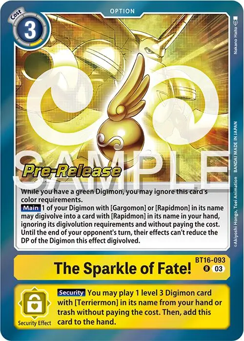 The Sparkle Of Fate! [Bt16-093] [Beginning Observer Pre-Release Promos] 1