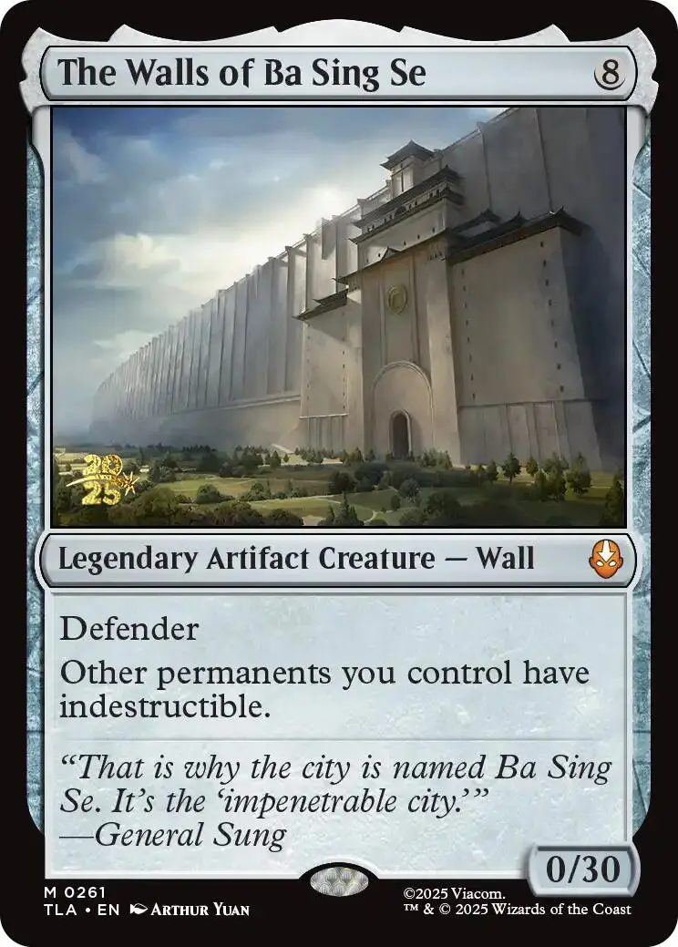 The Walls Of Ba Sing Se [Avatar: The Last Airbender Prerelease Cards] 1