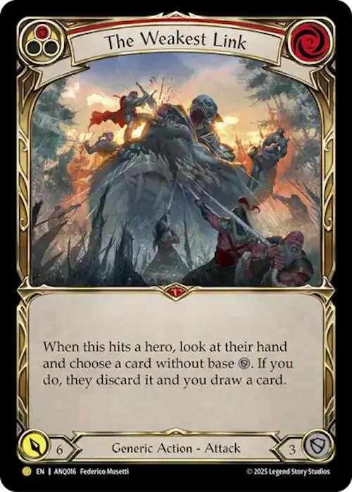 The Weakest Link (Red) (Gold) [Anq016] (Compendium Of Rathe - Antiquity Pack)  Cold Foil 1