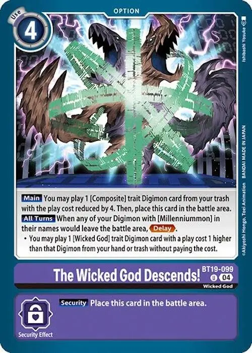 The Wicked God Descends! [Bt19-099] [Release Special Booster Ver.2.0] 1