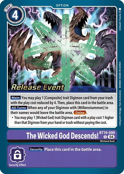 The Wicked God Descends! [Bt19-099] [Release Special Booster Ver.2.0 Promos] 1