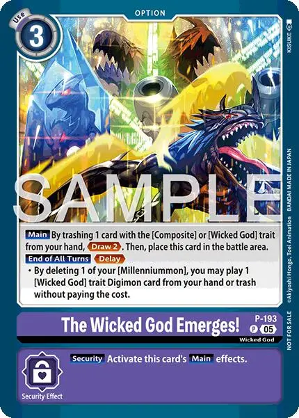 The Wicked God Emerges! [P-193] (Store Tournament 2025 Vol.3 Participation Pack) [Promotional Cards] 1
