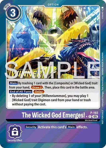 The Wicked God Emerges! [P-193] (Store Tournament 2025 Vol.3 Winner Pack) [Promotional Cards] 1