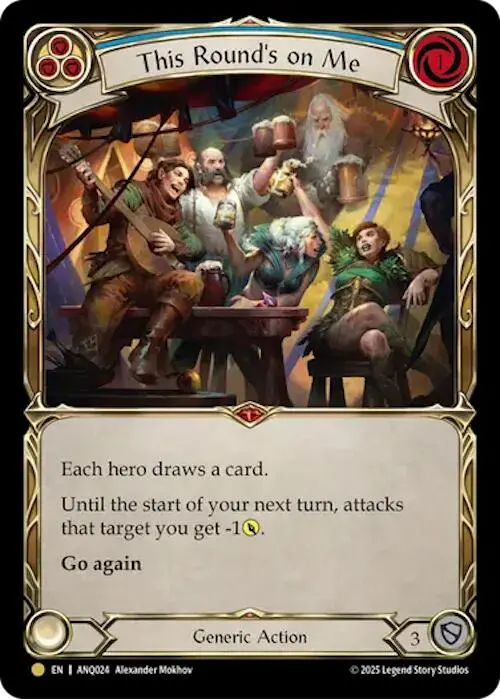 This Rounds On Me (Blue) (Gold) [Anq024] (Compendium Of Rathe - Antiquity Pack)  Rainbow Foil 1