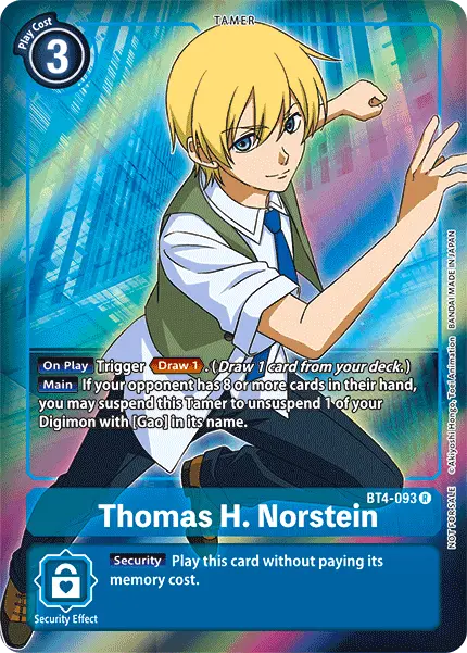 Thomas H. Norstein [Bt4-093] (Buy-A-Box Promo) [Great Legend Promos] 1