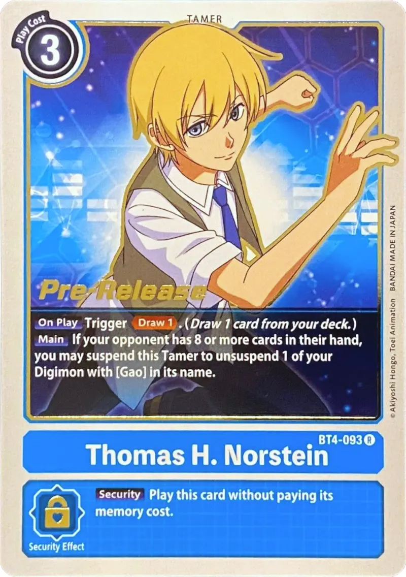 Thomas H. Norstein [Bt4-093] [Great Legend Pre-Release Promos] 1