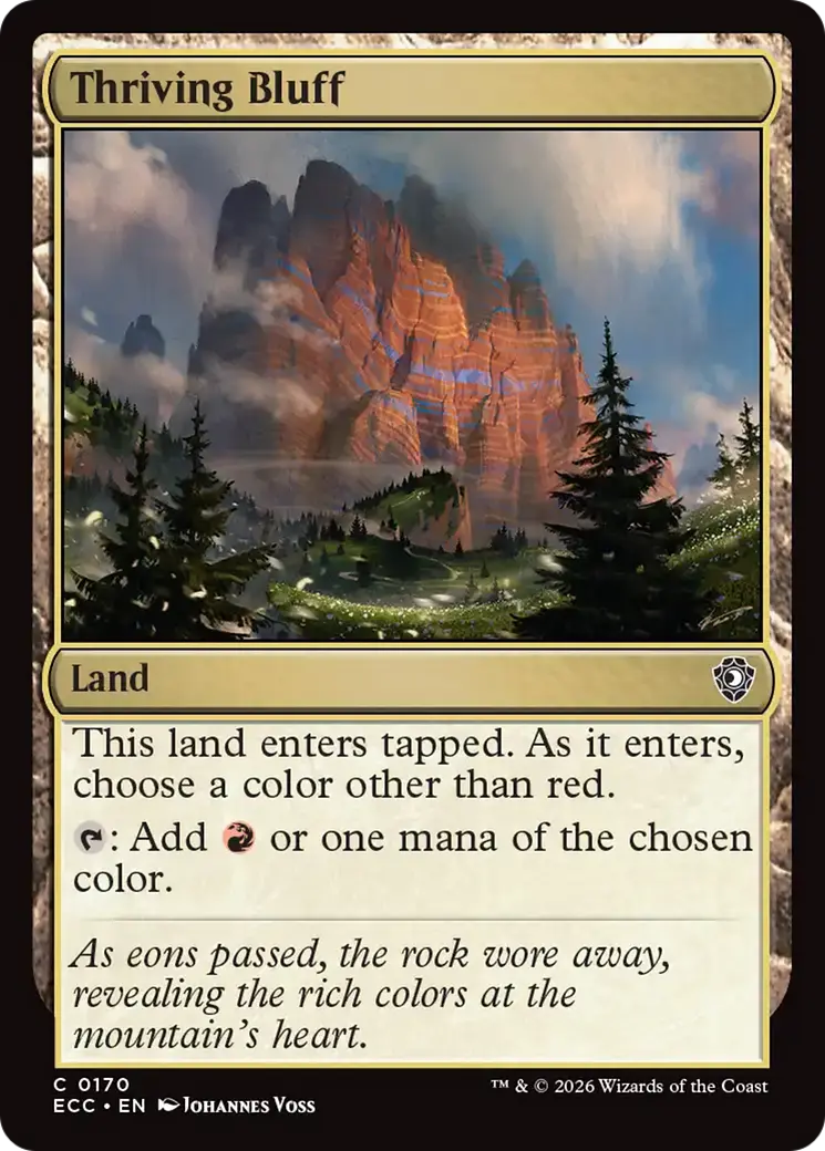 Thriving Bluff [Lorwyn Eclipsed Commander] 1