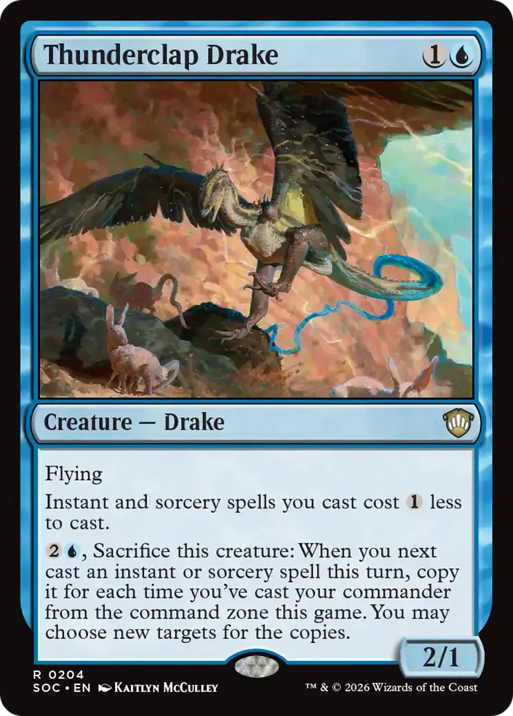 Thunderclap Drake [Secrets Of Strixhaven Commander] 1