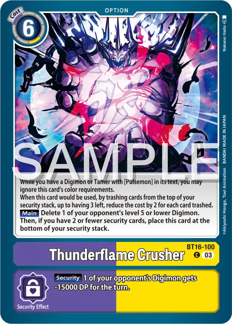 Thunderflame Crusher [Bt16-100] [Beginning Observer] 1