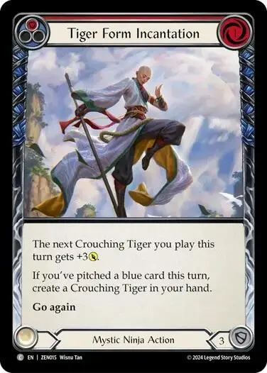 Tiger Form Incantation (Red) [Zen015] (Part The Mistveil Zen Blitz Deck) 1